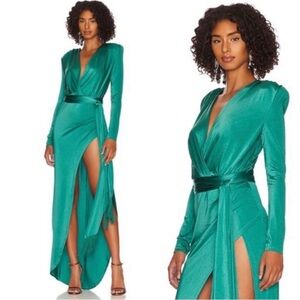 Bronx and Banco Emerald Maxi Dress